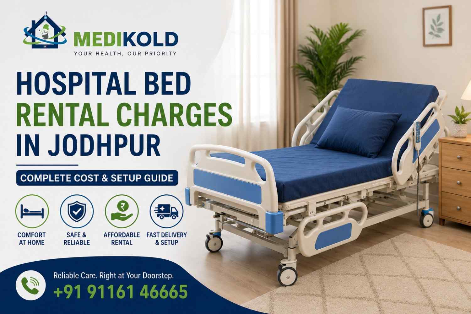 Hospital Bed Rental Charges in Jodhpur: Complete Cost & Setup Guide cover image